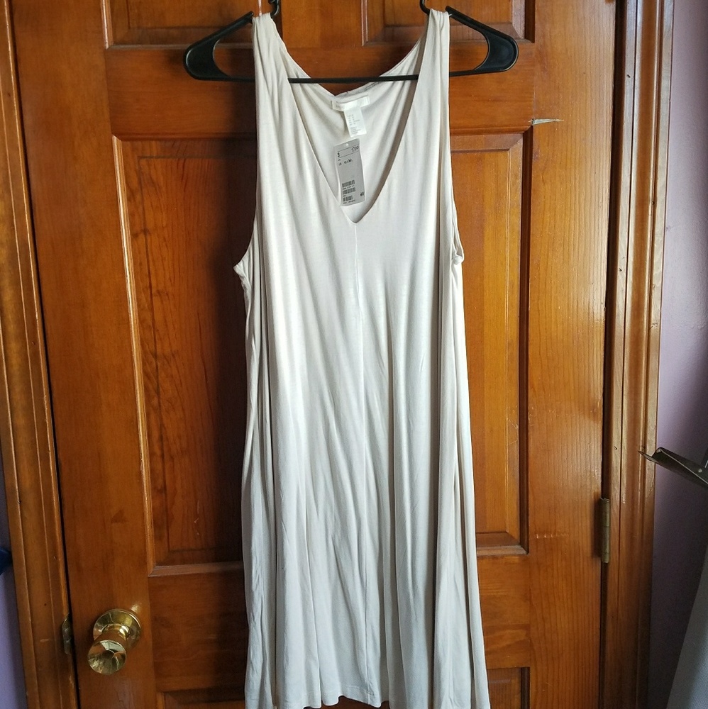 H&M Cream Tank Dress NWT